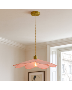 Landelijke hanglamp roze, Nena