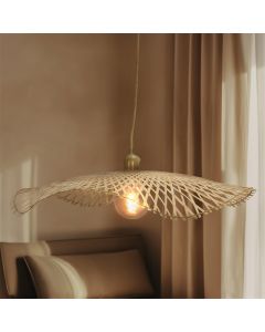 Bamboe hanglamp bruin, Romee