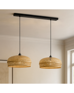 Bamboe hanglamp bruin, Jennifer