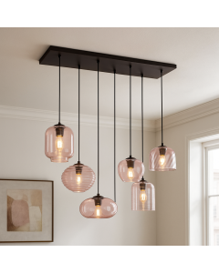 Moderne hanglamp roze, Caia