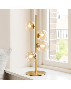 Design tafellamp transparant, Remo, met schakelaar