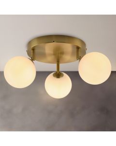 Moderne badkamer plafondlamp wit, Amer, IP44