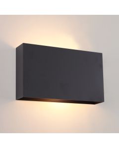 Moderne wandlamp zwart, Perry