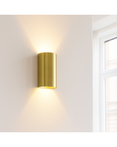 Moderne wandlamp messing, Perry