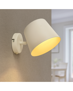 Moderne wandspot wit, Rinke, met schakelaar