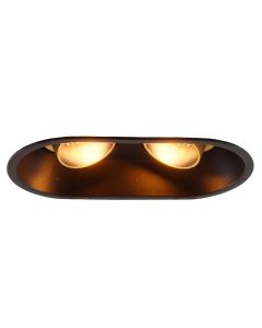 Moderne inbouwspot zwart, Timothy