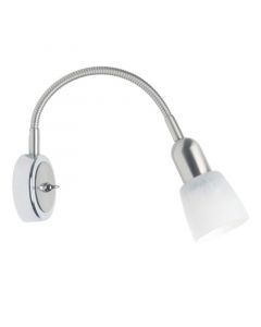 Metalen wandlamp chroom, Ingo
