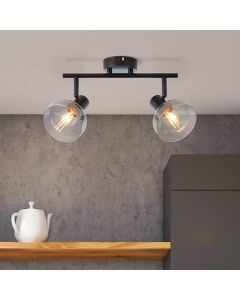 Design plafondspot Dimitry, Glas