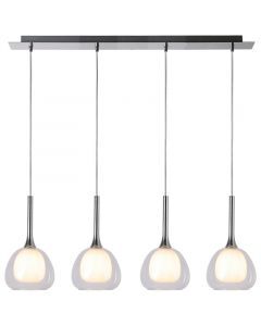 Moderne eettafel hanglamp Emmelien, Metaal