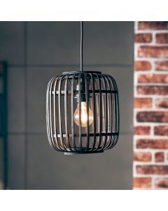 Moderne Hanglamp Brain, Zwart, hout