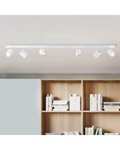 Witte, moderne plafondspot Rem, Extra breed
