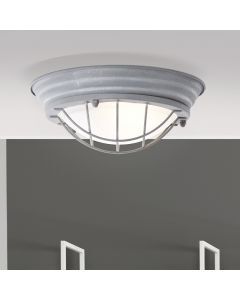 Industriële wandlamp grijs, Aoife