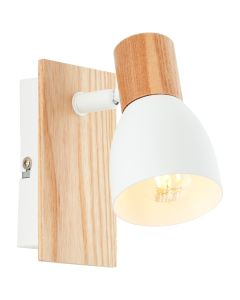 Landelijke wandspot wit, Tyrone