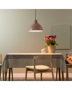 Landelijke hanglamp roze, Thalina