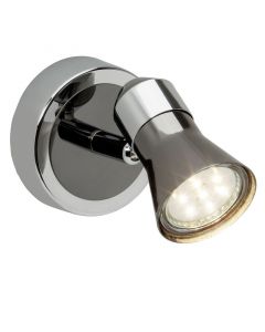 Metalen wandlamp chroom, Levijn