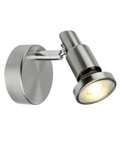 Metalen wandlamp chroom, Robel