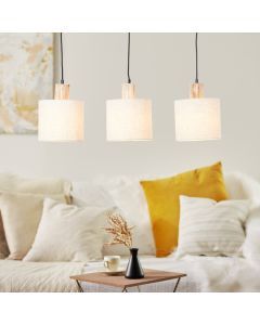 Landelijke hanglamp beige, Joroes