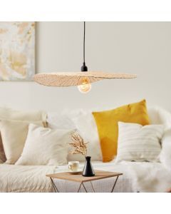 Houten hanglamp beige, Georgina