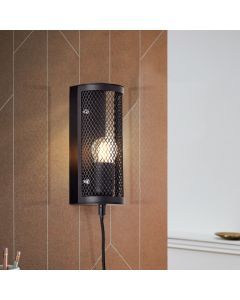 Industriële wandlamp zwart, Esperanza