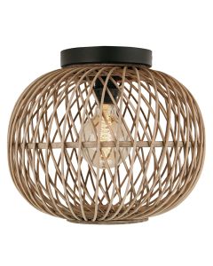Rotan plafondlamp bruin, Alja