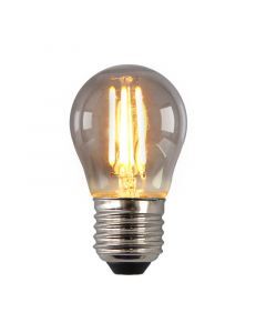 Dimbare Olucia E27 LED lamp, P45, 3W, Smoke glas, 2200k