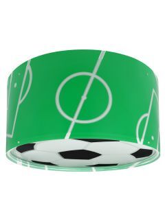 Groene kinderkamer plafondlamp, Voetbal
