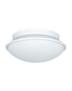 Witte wandlamp Nicoletta, staal, IP44