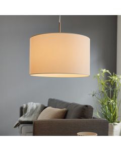 Witte moderne hanglamp stof, Abano