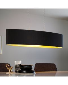 Gouden moderne hanglamp stof, Terme