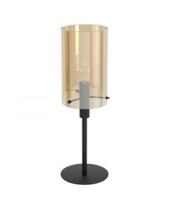 Zwarte moderne tafellamp, Ritesh, staal