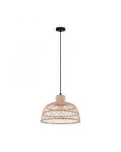 Landelijke hanglamp hout, Alida