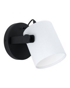 Zwarte moderne wandlamp, Kaspar, staal