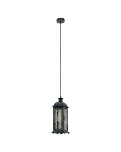 Groene retro hanglamp metaal, Abderrahman