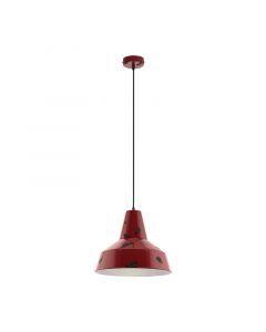 Rode retro hanglamp metaal, Praia