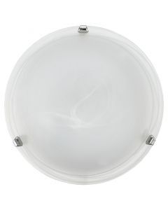 Chromen plafonnière glas, Alcor