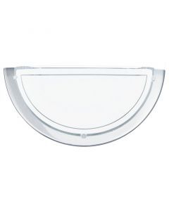 Chromen moderne wandlamp glas, Agena