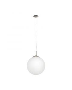 Nikkelen moderne hanglamp glas, Dave