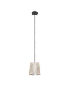 Landelijke eettafel hanglamp hout, Farah