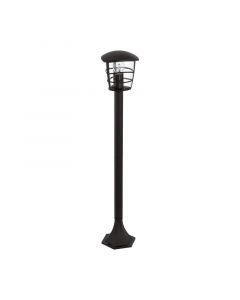 Zwarte moderne buitenlamp kunststof, Inas, IP44