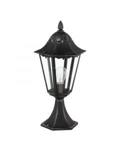 Zwarte klassieke buitenlamp aluminium, Leanna, IP44