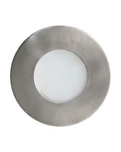Zilveren inbouwspot glas, Margarita, IP65