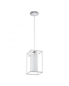 Chromen industriële hanglamp glas, Aprica