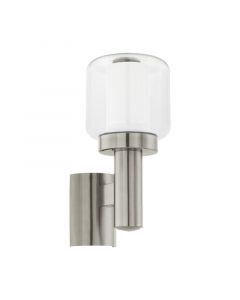 Zilveren buitenlamp glas, Anco, IP44