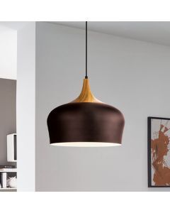 Bruine moderne hanglamp metaal, Annemarije