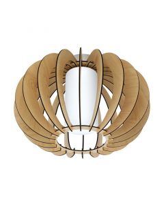 Landelijke plafondlamp hout, Kiran