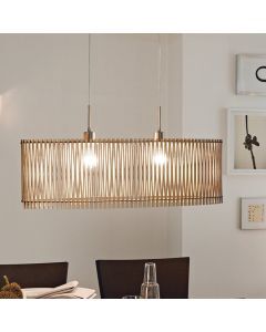 Landelijke hanglamp hout, Berry