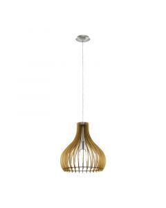 Landelijke hanglamp hout, Betsy
