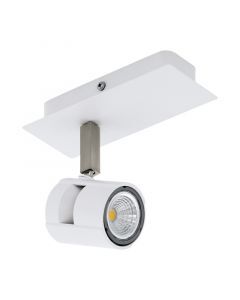 Witte plafondspot Yordi, aluminium