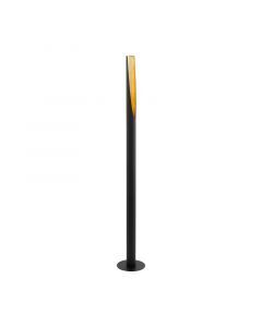 Zwarte moderne vloerlamp, Aloysius, staal