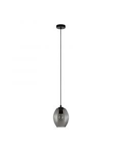Retro hanglamp rookglas, Lucian